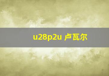 u28p2u 卢瓦尔